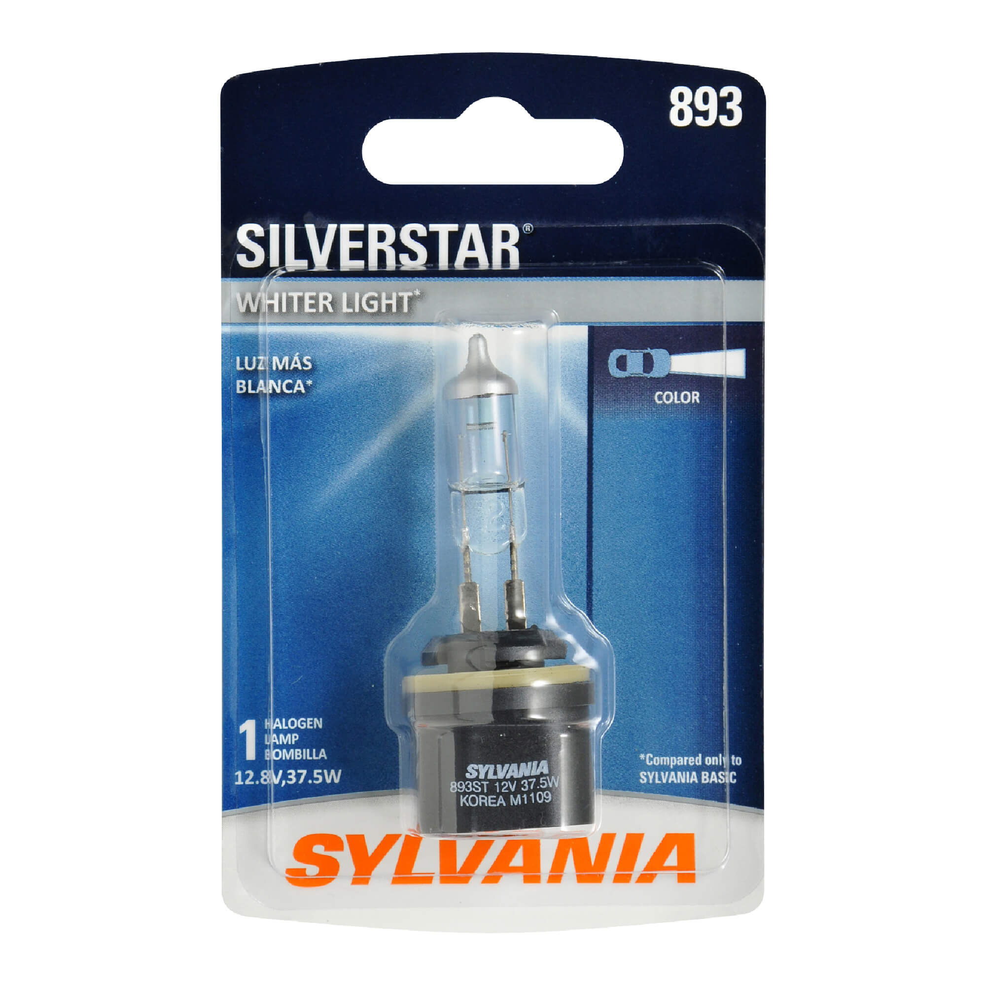 SYLVANIA 893 SilverStar Halogen Fog Bulb, 1 Pack